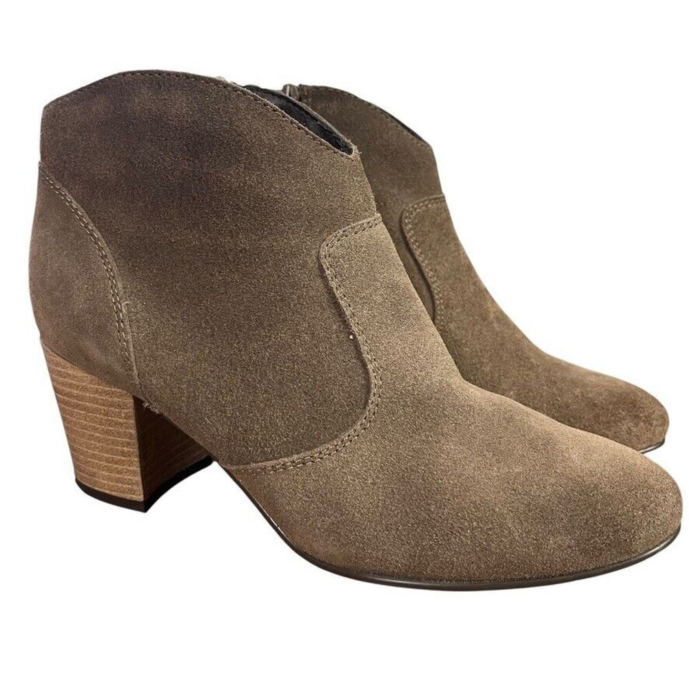 Steve Madden Harrlee Womens Western High Block Chunky Heel Ankle Boots Bootie 9